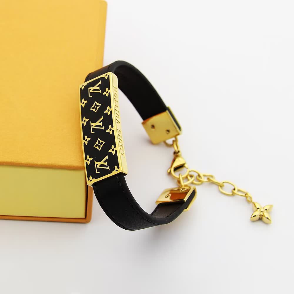 Louis Vuitton Monogram Leather Bracelet